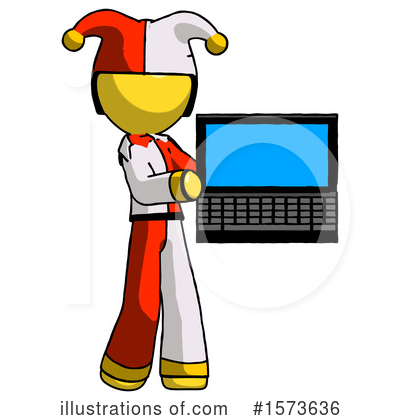 Royalty-Free (RF) Yellow Design Mascot Clipart Illustration by Leo Blanchette - Stock Sample #1573636