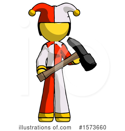 Royalty-Free (RF) Yellow Design Mascot Clipart Illustration by Leo Blanchette - Stock Sample #1573660