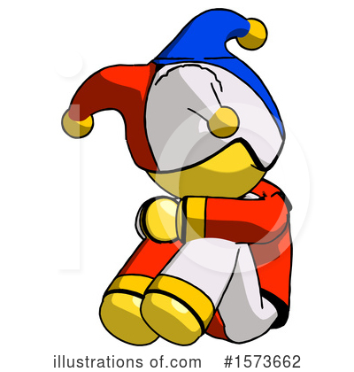 Royalty-Free (RF) Yellow Design Mascot Clipart Illustration by Leo Blanchette - Stock Sample #1573662
