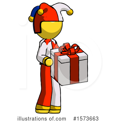 Royalty-Free (RF) Yellow Design Mascot Clipart Illustration by Leo Blanchette - Stock Sample #1573663