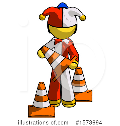 Royalty-Free (RF) Yellow Design Mascot Clipart Illustration by Leo Blanchette - Stock Sample #1573694