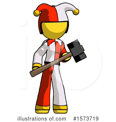 Royalty-Free (RF) Yellow Design Mascot Clipart Illustration by Leo Blanchette - Stock Sample #1573719