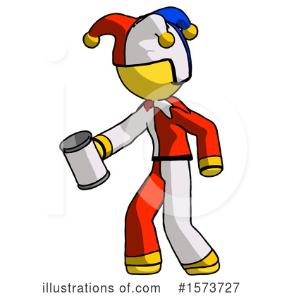 Royalty-Free (RF) Yellow Design Mascot Clipart Illustration by Leo Blanchette - Stock Sample #1573727