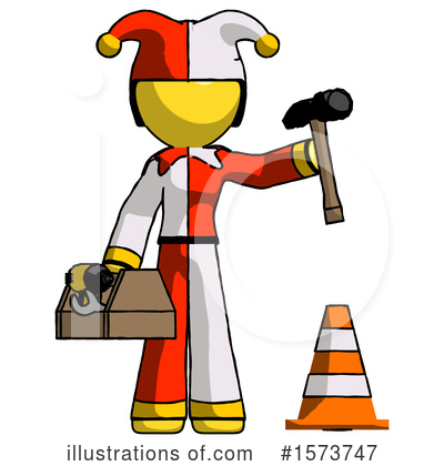 Royalty-Free (RF) Yellow Design Mascot Clipart Illustration by Leo Blanchette - Stock Sample #1573747
