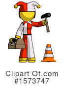 Yellow Design Mascot Clipart #1573747 by Leo Blanchette
