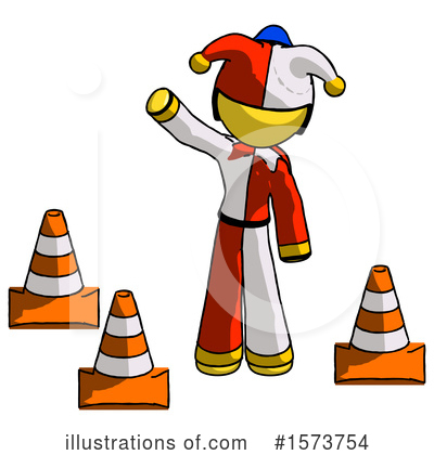 Royalty-Free (RF) Yellow Design Mascot Clipart Illustration by Leo Blanchette - Stock Sample #1573754