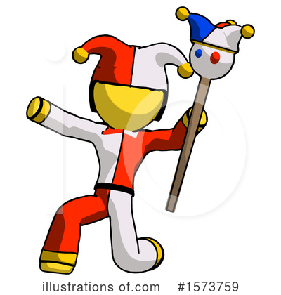 Royalty-Free (RF) Yellow Design Mascot Clipart Illustration by Leo Blanchette - Stock Sample #1573759
