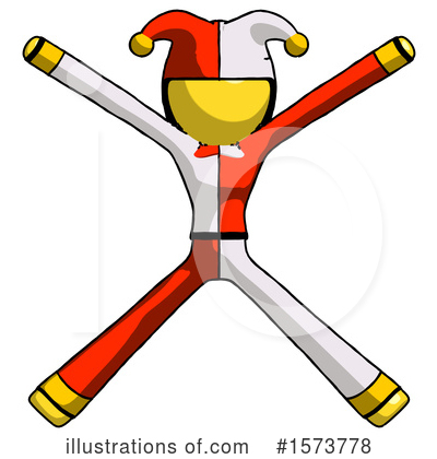 Royalty-Free (RF) Yellow Design Mascot Clipart Illustration by Leo Blanchette - Stock Sample #1573778