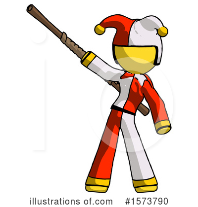 Royalty-Free (RF) Yellow Design Mascot Clipart Illustration by Leo Blanchette - Stock Sample #1573790