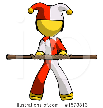 Royalty-Free (RF) Yellow Design Mascot Clipart Illustration by Leo Blanchette - Stock Sample #1573813