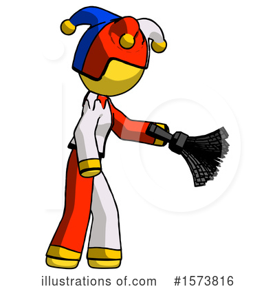 Royalty-Free (RF) Yellow Design Mascot Clipart Illustration by Leo Blanchette - Stock Sample #1573816