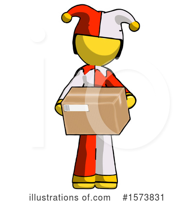 Royalty-Free (RF) Yellow Design Mascot Clipart Illustration by Leo Blanchette - Stock Sample #1573831