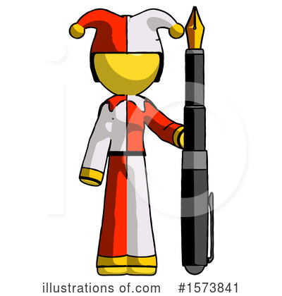 Royalty-Free (RF) Yellow Design Mascot Clipart Illustration by Leo Blanchette - Stock Sample #1573841