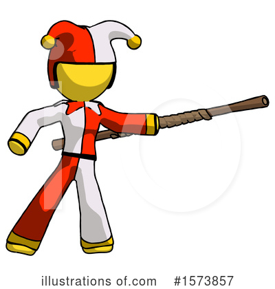 Royalty-Free (RF) Yellow Design Mascot Clipart Illustration by Leo Blanchette - Stock Sample #1573857