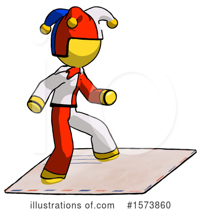 Royalty-Free (RF) Yellow Design Mascot Clipart Illustration by Leo Blanchette - Stock Sample #1573860