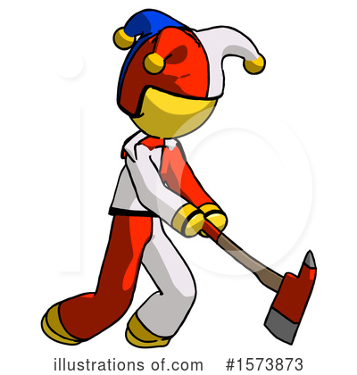 Royalty-Free (RF) Yellow Design Mascot Clipart Illustration by Leo Blanchette - Stock Sample #1573873