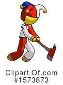 Yellow Design Mascot Clipart #1573873 by Leo Blanchette