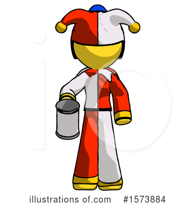 Royalty-Free (RF) Yellow Design Mascot Clipart Illustration by Leo Blanchette - Stock Sample #1573884