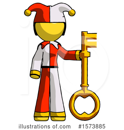 Royalty-Free (RF) Yellow Design Mascot Clipart Illustration by Leo Blanchette - Stock Sample #1573885