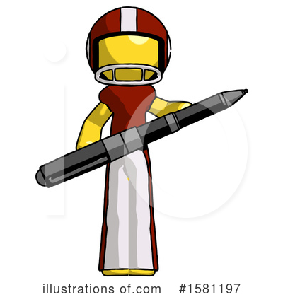 Royalty-Free (RF) Yellow Design Mascot Clipart Illustration by Leo Blanchette - Stock Sample #1581197