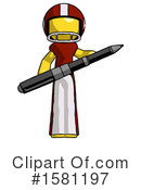 Yellow Design Mascot Clipart #1581197 by Leo Blanchette