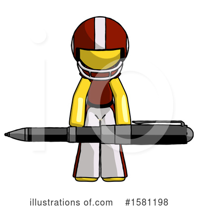 Royalty-Free (RF) Yellow Design Mascot Clipart Illustration by Leo Blanchette - Stock Sample #1581198