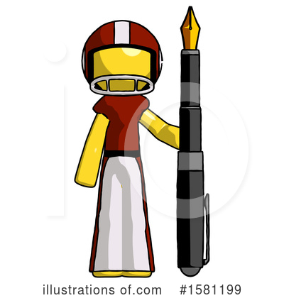 Royalty-Free (RF) Yellow Design Mascot Clipart Illustration by Leo Blanchette - Stock Sample #1581199