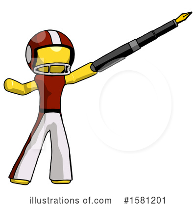 Royalty-Free (RF) Yellow Design Mascot Clipart Illustration by Leo Blanchette - Stock Sample #1581201