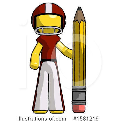 Royalty-Free (RF) Yellow Design Mascot Clipart Illustration by Leo Blanchette - Stock Sample #1581219