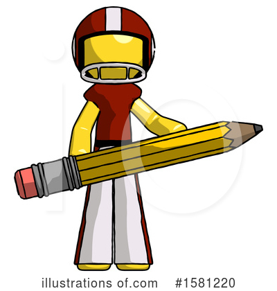 Royalty-Free (RF) Yellow Design Mascot Clipart Illustration by Leo Blanchette - Stock Sample #1581220