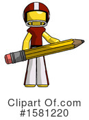 Yellow Design Mascot Clipart #1581220 by Leo Blanchette