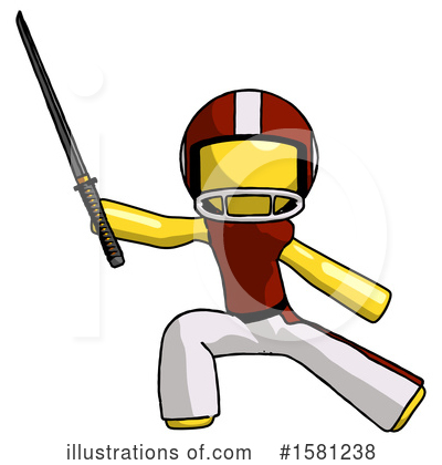 Royalty-Free (RF) Yellow Design Mascot Clipart Illustration by Leo Blanchette - Stock Sample #1581238
