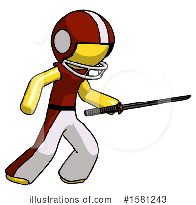 Royalty-Free (RF) Yellow Design Mascot Clipart Illustration by Leo Blanchette - Stock Sample #1581243