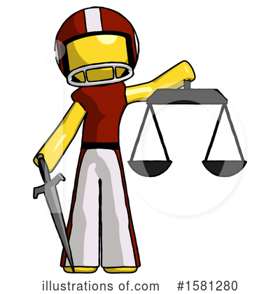 Royalty-Free (RF) Yellow Design Mascot Clipart Illustration by Leo Blanchette - Stock Sample #1581280