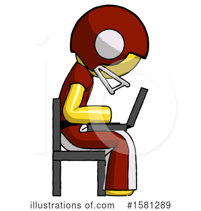 Royalty-Free (RF) Yellow Design Mascot Clipart Illustration by Leo Blanchette - Stock Sample #1581289