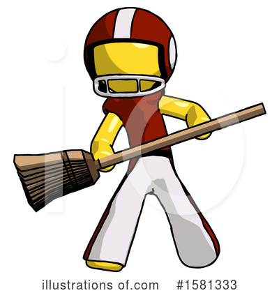 Royalty-Free (RF) Yellow Design Mascot Clipart Illustration by Leo Blanchette - Stock Sample #1581333