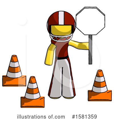 Royalty-Free (RF) Yellow Design Mascot Clipart Illustration by Leo Blanchette - Stock Sample #1581359
