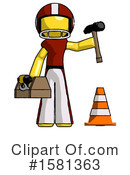 Yellow Design Mascot Clipart #1581363 by Leo Blanchette