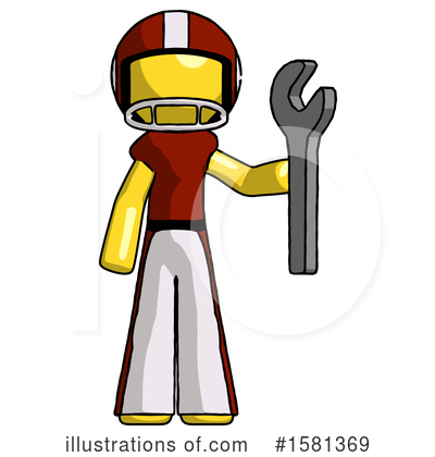 Royalty-Free (RF) Yellow Design Mascot Clipart Illustration by Leo Blanchette - Stock Sample #1581369