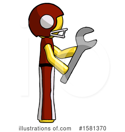 Royalty-Free (RF) Yellow Design Mascot Clipart Illustration by Leo Blanchette - Stock Sample #1581370