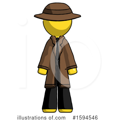 Royalty-Free (RF) Yellow Design Mascot Clipart Illustration by Leo Blanchette - Stock Sample #1594546