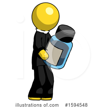 Royalty-Free (RF) Yellow Design Mascot Clipart Illustration by Leo Blanchette - Stock Sample #1594548