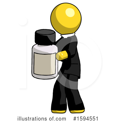 Royalty-Free (RF) Yellow Design Mascot Clipart Illustration by Leo Blanchette - Stock Sample #1594551