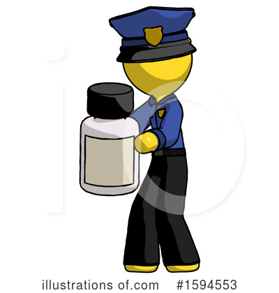 Royalty-Free (RF) Yellow Design Mascot Clipart Illustration by Leo Blanchette - Stock Sample #1594553