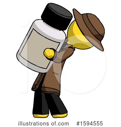 Royalty-Free (RF) Yellow Design Mascot Clipart Illustration by Leo Blanchette - Stock Sample #1594555