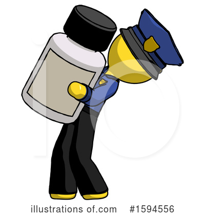 Royalty-Free (RF) Yellow Design Mascot Clipart Illustration by Leo Blanchette - Stock Sample #1594556