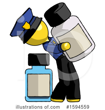Royalty-Free (RF) Yellow Design Mascot Clipart Illustration by Leo Blanchette - Stock Sample #1594559