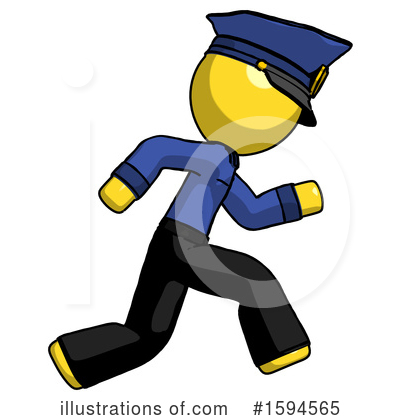 Royalty-Free (RF) Yellow Design Mascot Clipart Illustration by Leo Blanchette - Stock Sample #1594565