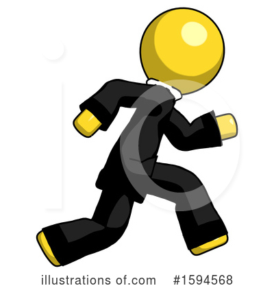 Royalty-Free (RF) Yellow Design Mascot Clipart Illustration by Leo Blanchette - Stock Sample #1594568
