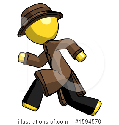 Royalty-Free (RF) Yellow Design Mascot Clipart Illustration by Leo Blanchette - Stock Sample #1594570